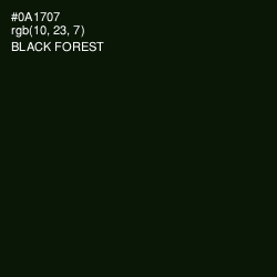 #0A1707 - Black Forest Color Image